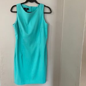 Turquoise shift dress